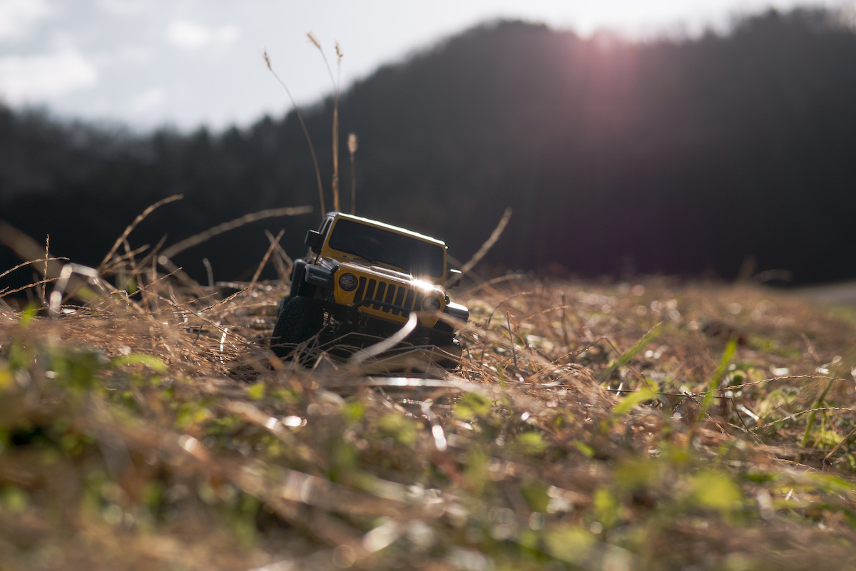 MINI-Z 4x4 ラングラーでソトアソビ