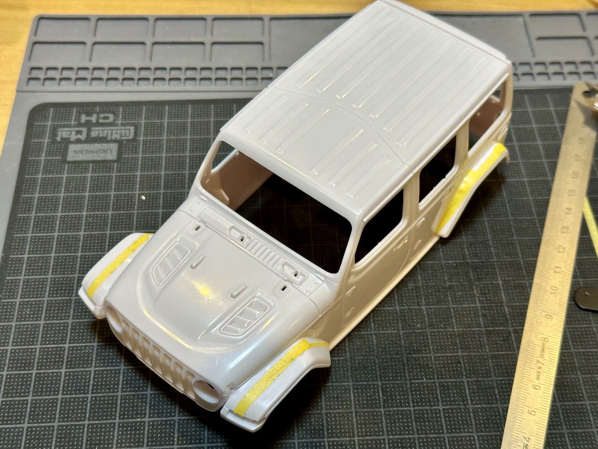 ミニッツ4x4 ラングラー ホワイトボディ