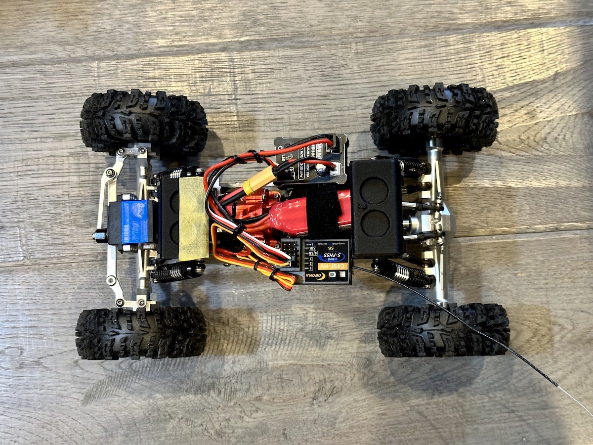 TRX4M LCGクローラーのメカレイアウト