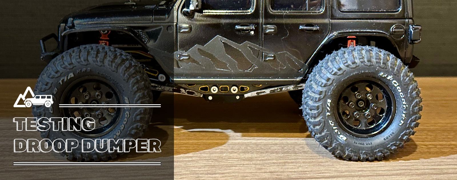 ミニッツ4x4をドループダンパー（引きバネ）化してセッティングして