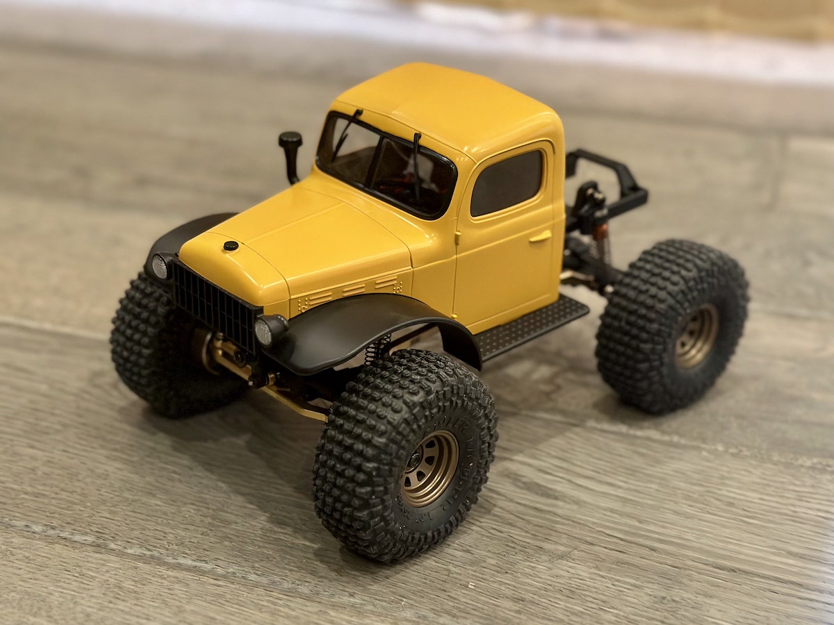 FCX24 Power Wagonのカスタム(DJ CRAWLERの1インチタイヤとホイールを装着)