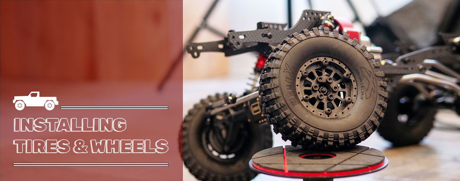 C1クローラーにホイールとタイヤの組み込み | WdwCブログ - スケール