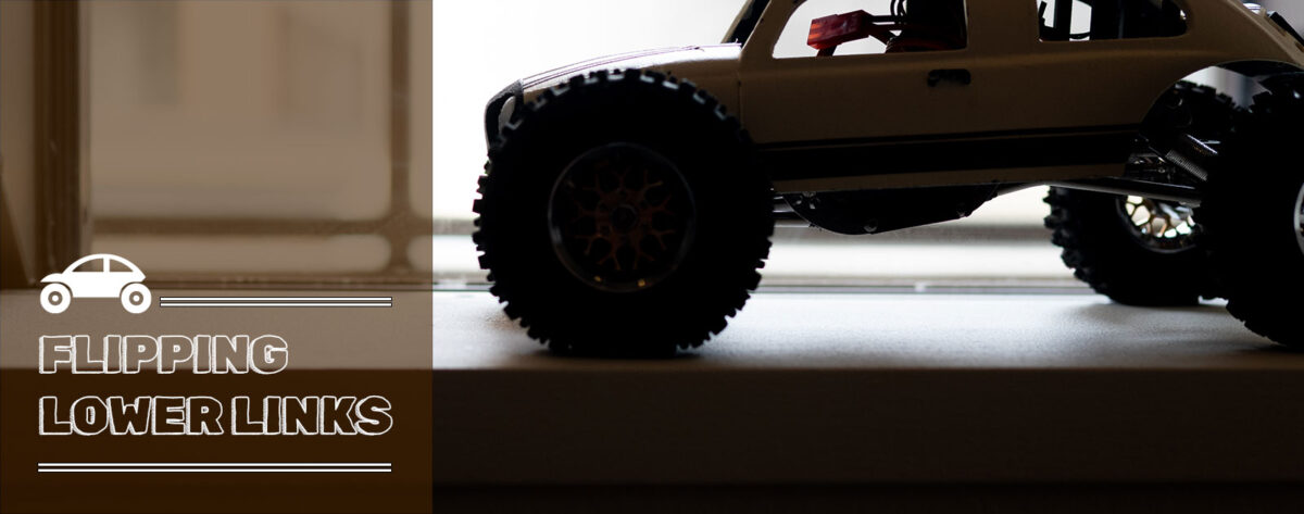 TRX4Mのリア側ロアリンクを逆付けしてクリアランスUP