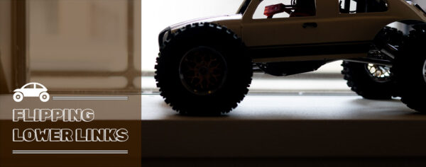 TRX4Mのリア側ロアリンクを逆付けしてクリアランスUP