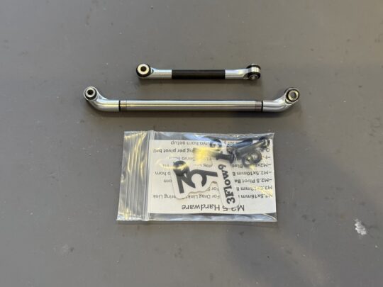 3Flow9 RC　V2.1 R.S.S.L. (Rolling Steel Steering Link) - Fits Injora Diamond & +4 for TRX4m
