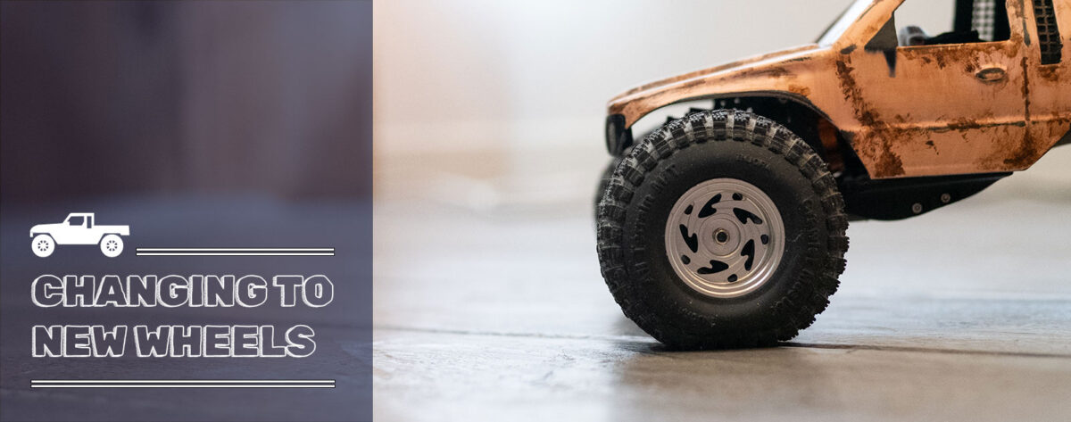 SCX24のホイール交換とタイヤインナーの滑り止め対策