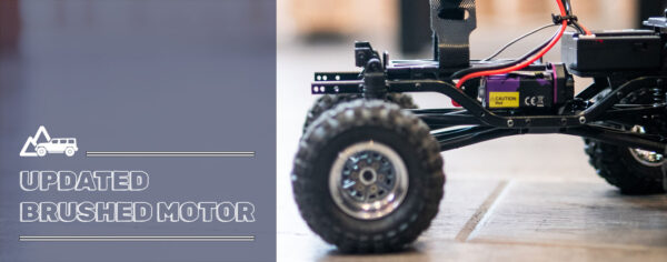 AXIAL SCX24のモーターをINJORAのハイトルクブラシモーターに交換する