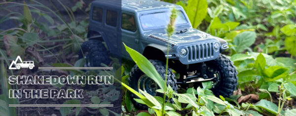 AXIAL SCX24 RTRのカスタム第1ステージが終わったのでシェイクダウン