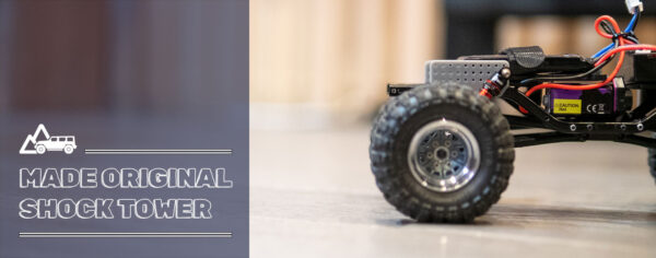 AXIAL SCX24のショックタワー製作 & ダンパーセッティングとカスタム