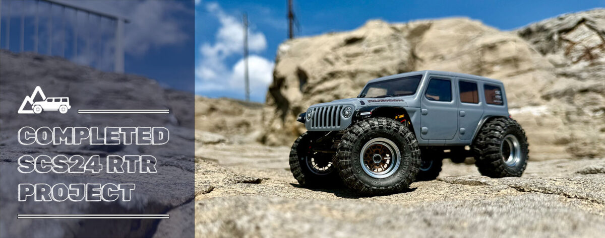 SCX24 RTRカスタムをミッキーロックでフィールドシェイクダウン