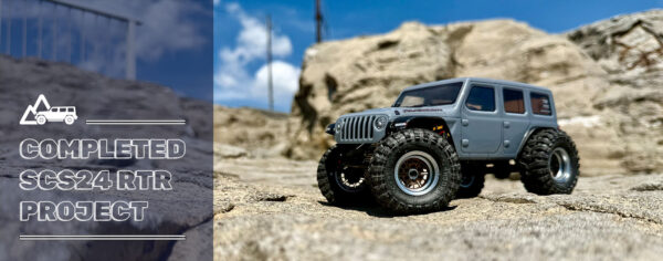 SCX24 RTRカスタムをミッキーロックでフィールドシェイクダウン