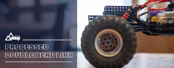 SCX24のリンクロッドを自作ダブルベンドリアリンクに加工してみる