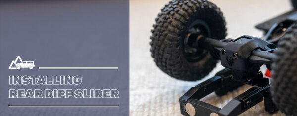 SCX24ノーマルアクスルに3Dプリントのデフスライダーを装着してみる