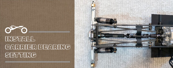 キャリアベアリングセッティングのドライブライン組付け【TRX4M C3 LCG】