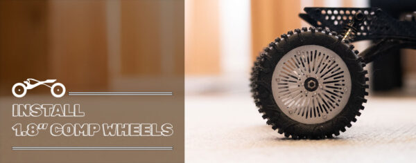 1.8"コンペホイールとタイヤの組付け【TRX4M C3 LCG】