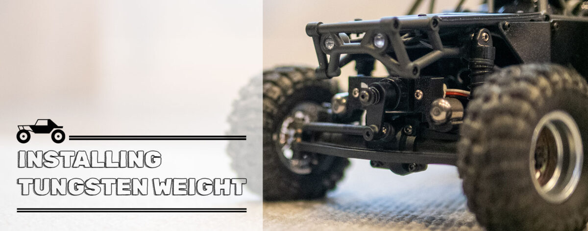 タングステンウエイトでUCX2405 Proの登坂性能をアップさせる