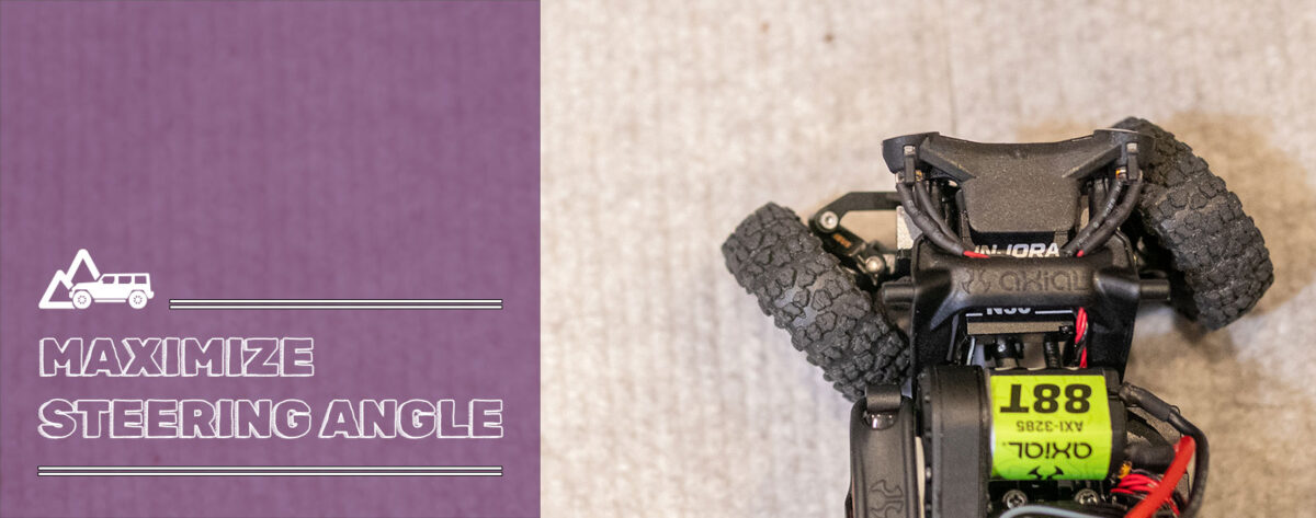 SCX30のステアリング角を大きくするカスタム