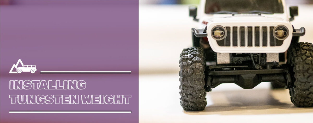 タングステンウエイトでSCX30の登坂性能アップ