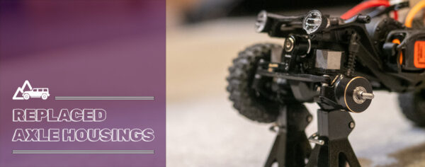 SCX30のアクスルハウジング交換とブラスナックルのカスタム