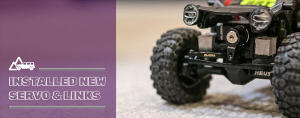 SCX30をINJORAサーボとステアリングリンクに交換