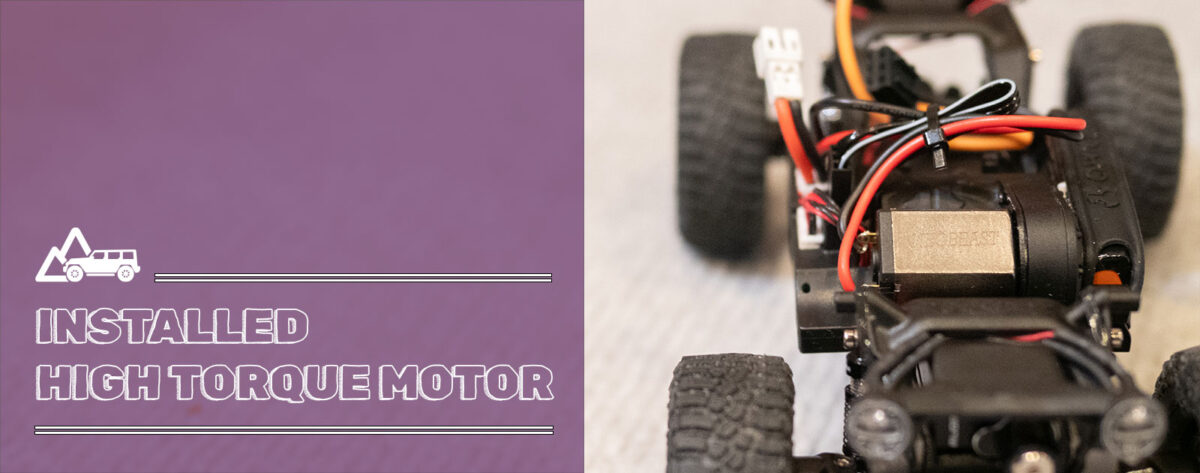 SCX30をハイトルクモーターに交換して低速のトルク不足を解消する