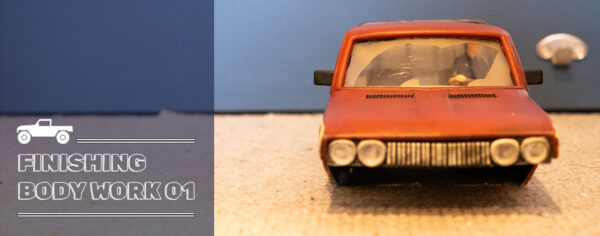 SCX24 DATSUNボディのディテールを仕上げていく 前編