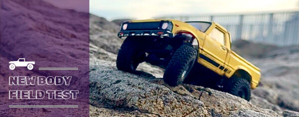 プラモボディのSCX30をミッキーロックで走らせてみた