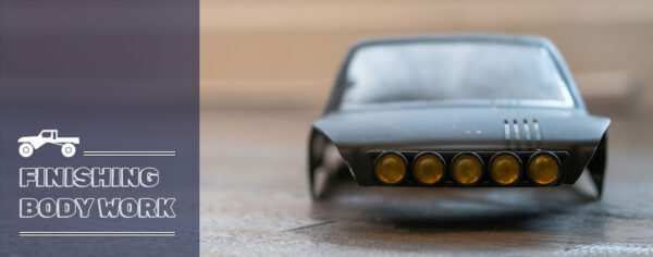 SCX24 WB170mmビルドのボディ仕上げとLEDユニット自作